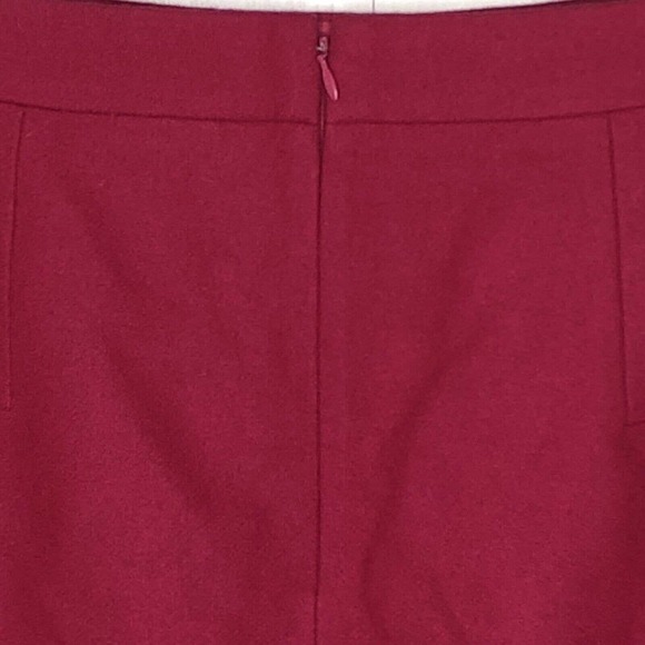J Crew Factory Womens Wool Blend Skirt Size 6 Pink Short Lined Zipper Closure - Picture 5 of 9